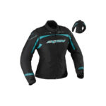 BLOUSON IXON AQUILA HP NOIR TURQUOISE