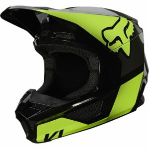 CASQUE CROSS FOX V1 REVN FLUO YELLOW