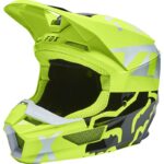 CASQUE CROSS FOX V1 SKEW FLUO YELLOW 2022