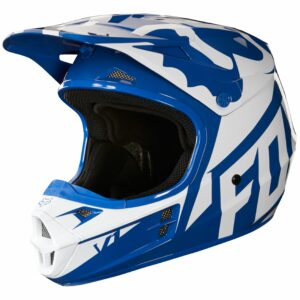 CASQUE CROSS FOX V1 RACE BLEU