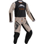 MAILLOT CROSS KENNY TITANIUM NOIR BEIGE