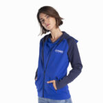 sweat zippé femme kasua paddock blue teamwear